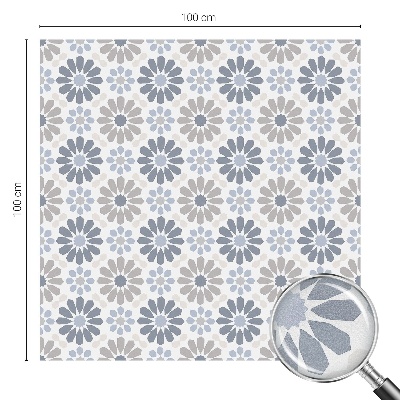 Privacy window film Floral mosaic
