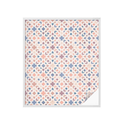 Opaque window film stained glass style Colorful patterns