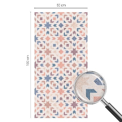 Opaque window film stained glass style Colorful patterns