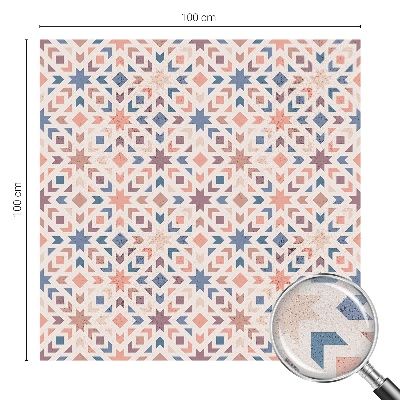 Opaque window film stained glass style Colorful patterns