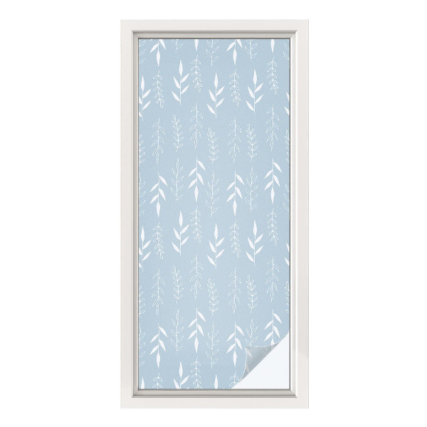 Privacy window film Plant pattern
