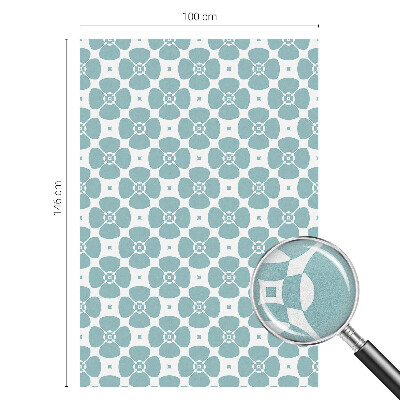 Patterned window film Floral symmetry