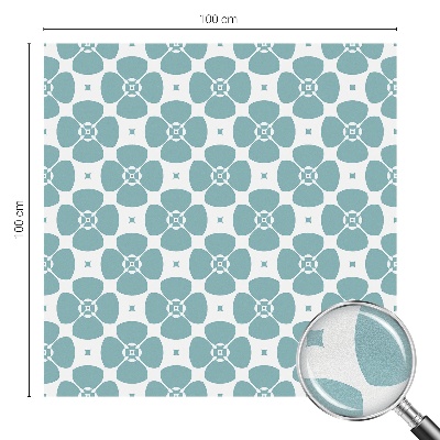 Patterned window film Floral symmetry