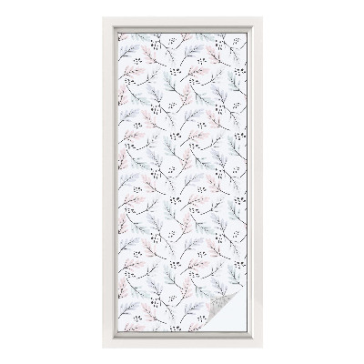 Colored window film stained glass Plant leaves