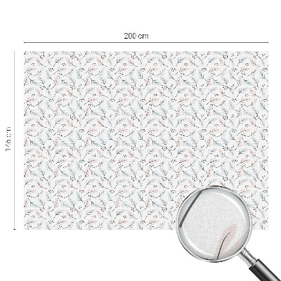 Colored window film stained glass Plant leaves