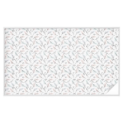 Colored window film stained glass Plant leaves