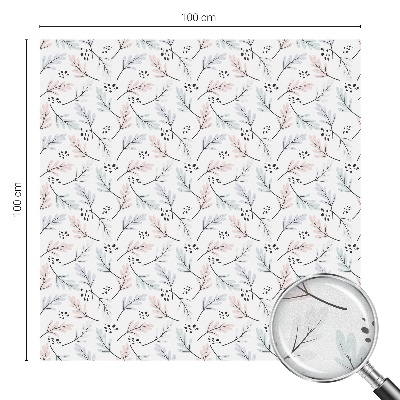 Colored window film stained glass Plant leaves