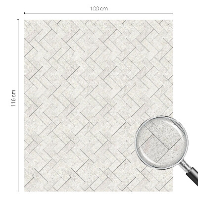 Privacy window film Herringbone motif