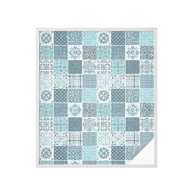 Opaque window film stained glass style Boho tiles