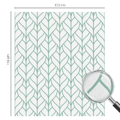 Frosted glass film stained glass effect Plant symmetry