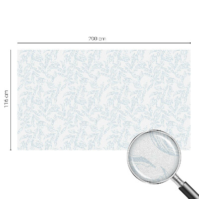 Frosted glass film stained glass effect Ethereal leaves