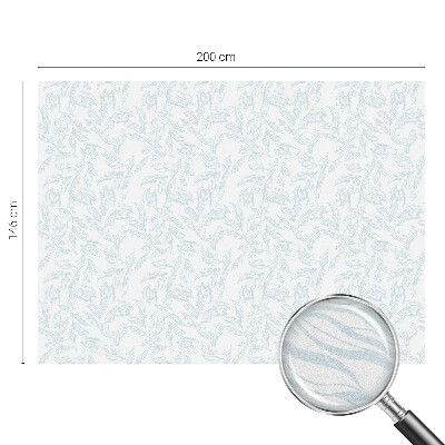 Frosted glass film stained glass effect Ethereal leaves