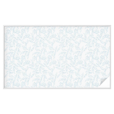 Frosted glass film stained glass effect Ethereal leaves