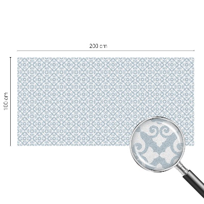 Privacy window film Blue ornaments