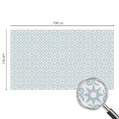 Privacy window film Blue ornaments