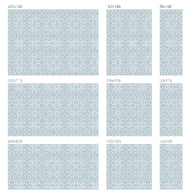 Privacy window film Blue ornaments