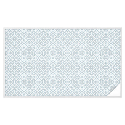 Privacy window film Blue ornaments