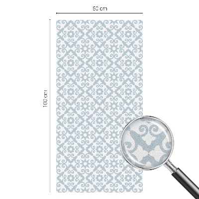 Privacy window film Blue ornaments