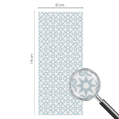 Privacy window film Blue ornaments