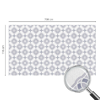 Patterned window film Floral rhombuses