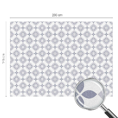 Patterned window film Floral rhombuses