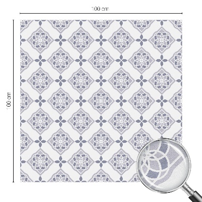 Patterned window film Floral rhombuses