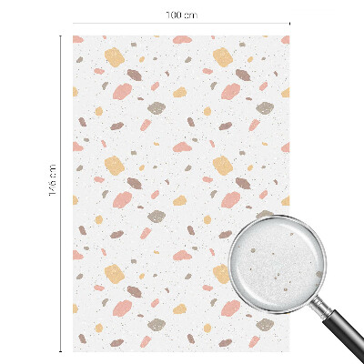 Patterned window film Abstract terrazzo