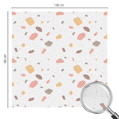 Patterned window film Abstract terrazzo