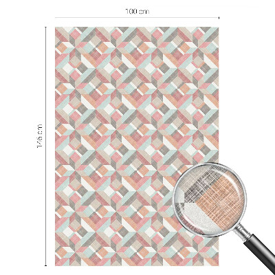 Patterned window film Geometric rhombuses