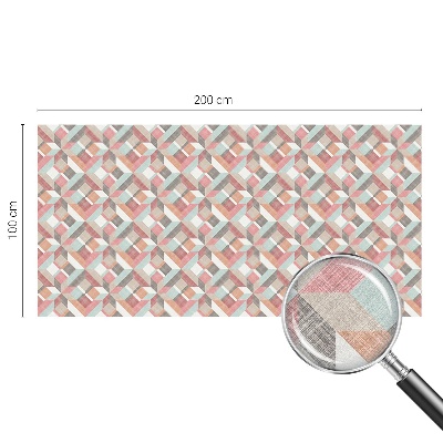 Patterned window film Geometric rhombuses