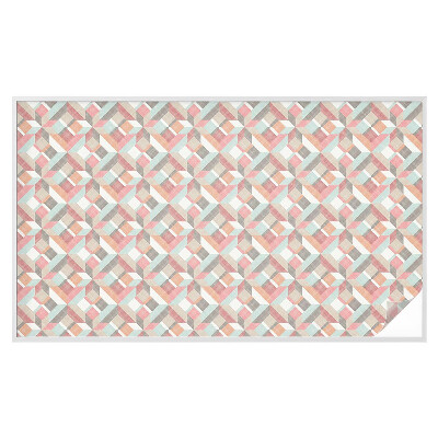 Patterned window film Geometric rhombuses