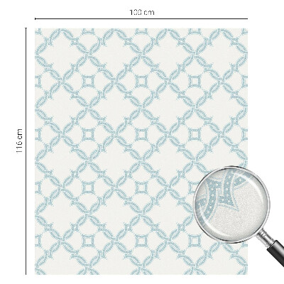 Privacy window film Blue geometry