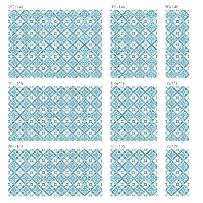 Opaque window film stained glass style Classical symmetry