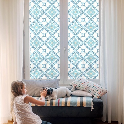Opaque window film stained glass style Classical symmetry