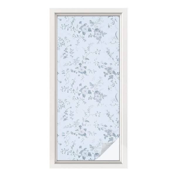 Patterned window film Subtle flowers