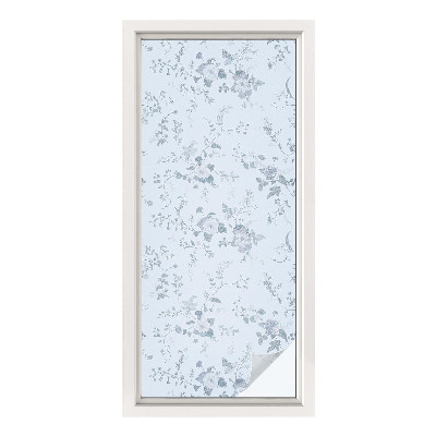 Patterned window film Subtle flowers