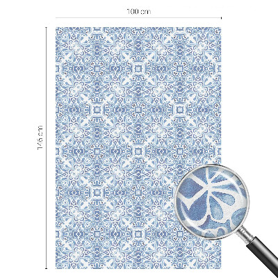 Privacy window film Blue tiles