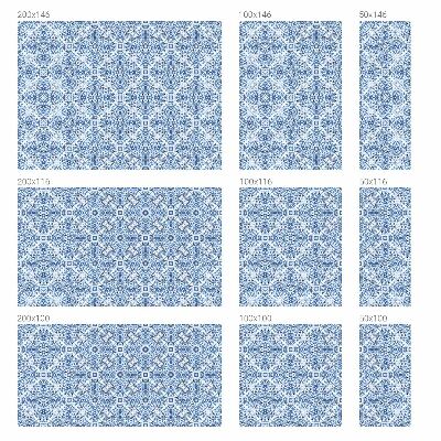 Privacy window film Blue tiles