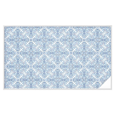 Privacy window film Blue tiles