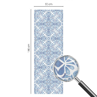 Privacy window film Blue tiles