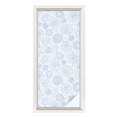 Frosted glass film stained glass effect Spiral patterns