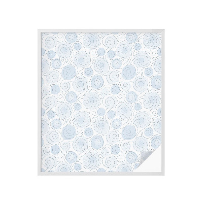 Frosted glass film stained glass effect Spiral patterns