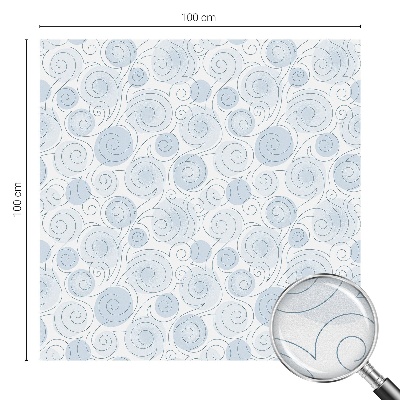 Frosted glass film stained glass effect Spiral patterns