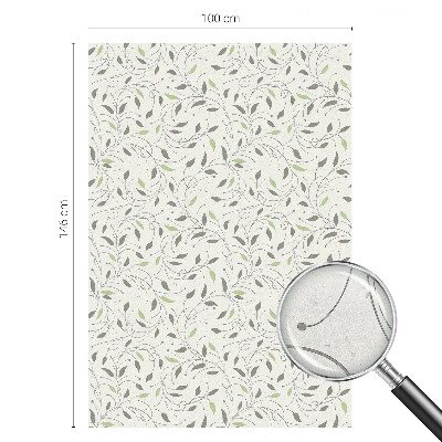 Colored window film stained glass Leaves of shoots