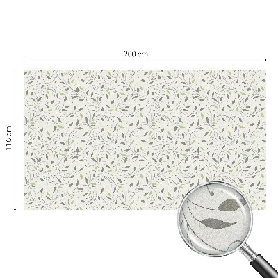 Colored window film stained glass Leaves of shoots