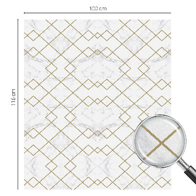 Opaque window film stained glass style Geometric lines