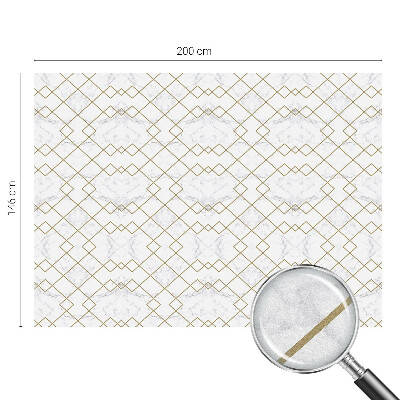 Opaque window film stained glass style Geometric lines