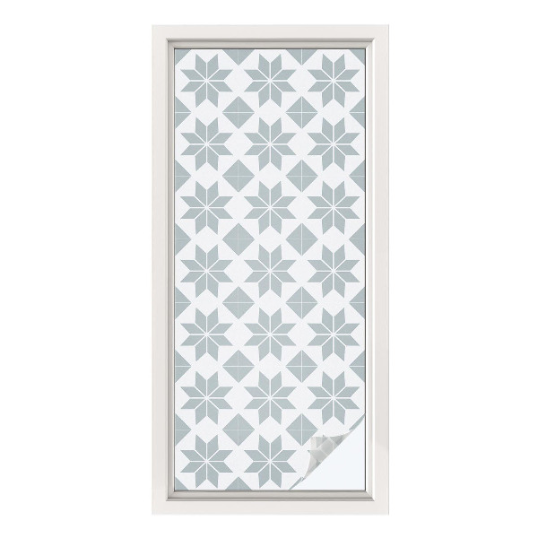 Colored window film stained glass Geometric stars