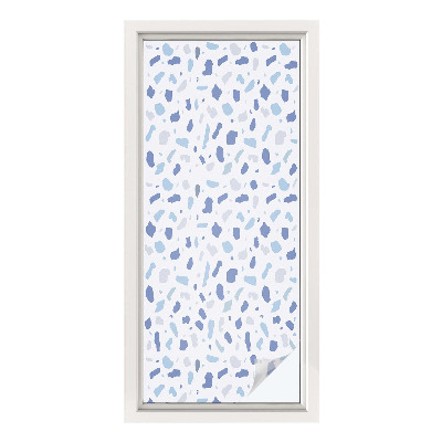 Patterned window film Blue patterns