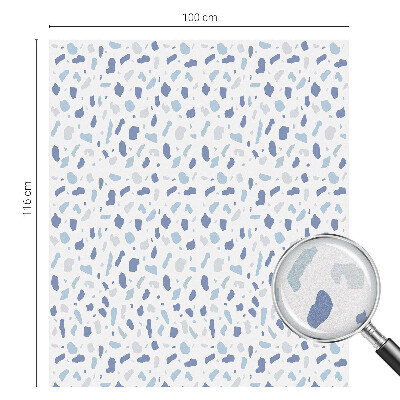 Patterned window film Blue patterns